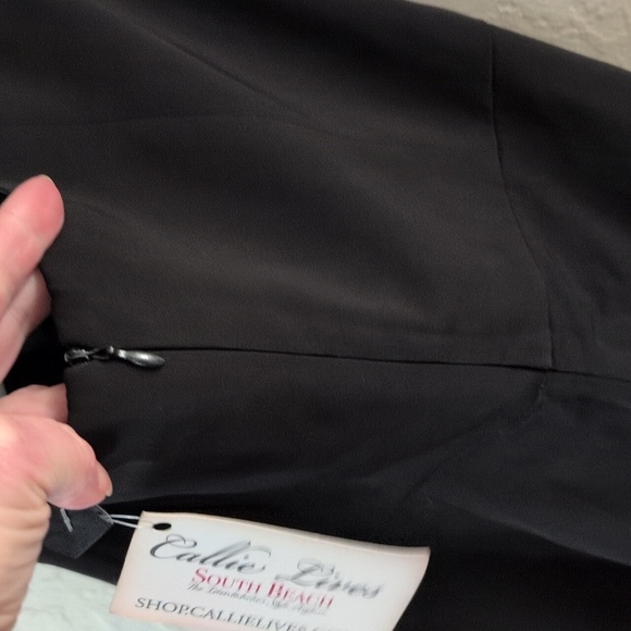 Callie Lives Black Strapless Culotte Jumpsuit - Picture 10 of 17